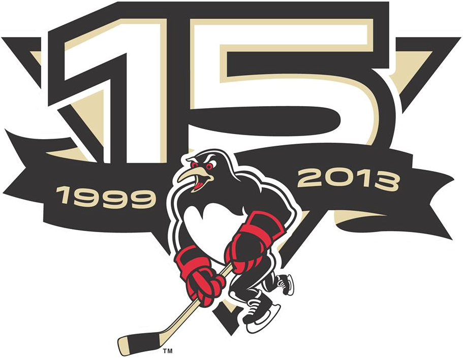 Wilkes-Barre Scranton Penguins 2013 14 Anniversary Logo iron on transfers for T-shirts